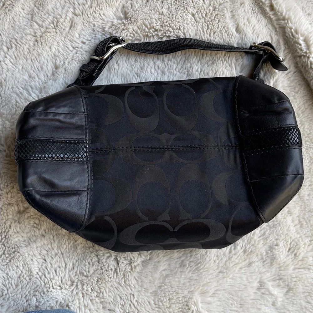 Coach Sateen Peyton trim Bag